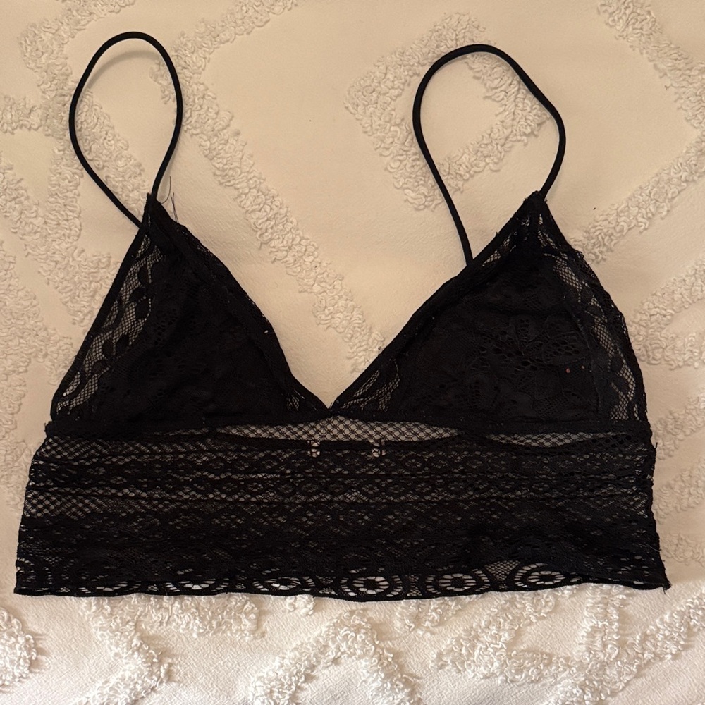 Urban Outfitters Black Lace Bralette